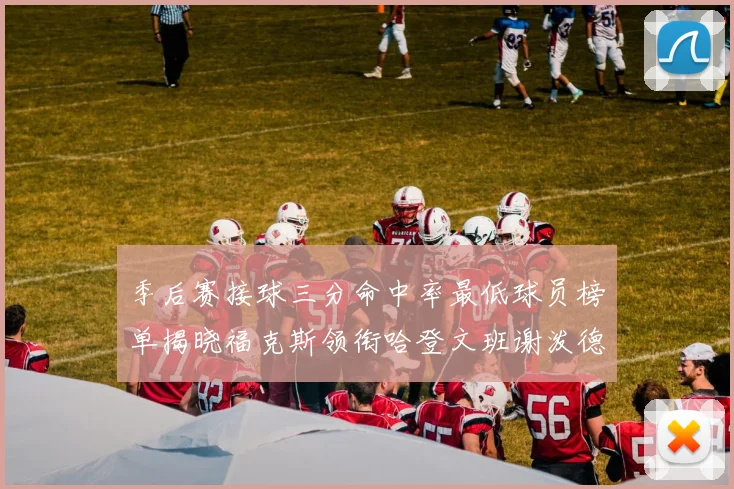季后赛接球三分命中率最低球员榜单揭晓福克斯领衔哈登文班谢泼德紧随其后